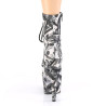 Pleaser ADORE-1020DP White Black Fabric Sale Women