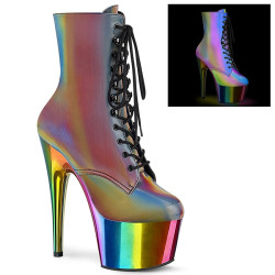 Pleaser ADORE-1020RC-REFL Rainbow Reflective Chrome