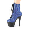Pleaser ADORE-1020MG Blue Glitter Black Sale Women