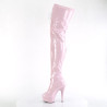 Pleaser DELIGHT-3027 Rose White Patent Sale Women