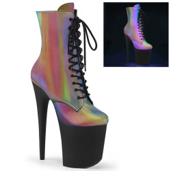 Pleaser FLAMINGO-1020REFL Rainbow Reflective Black Sale