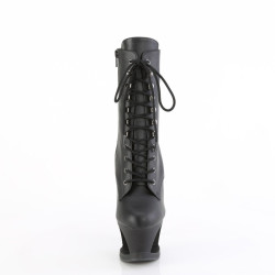 Pleaser MOON-1020SK Black Vegan Leather Pewter Sale