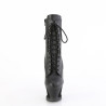 Pleaser MOON-1020SK Black Vegan Leather Pewter Sale