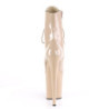 Pleaser FLAMINGO-1020 Nude Patent Women's Ankle Boots