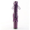 Pleaser FLAMINGO-1020 Purple Patent Heeled Ankle Boots