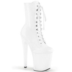 Pleaser XTREME-1020 White Patent Sale Women