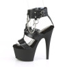 Pleaser ADORE-761 Black Strappy High Heeled Sandals