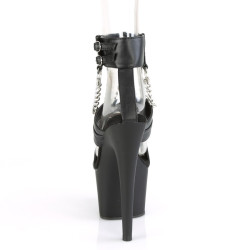 Pleaser ADORE-761 Black Strappy High Heeled Sandals