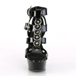 Pleaser DELIGHT-658 Patent Strappy High Heels Sandals