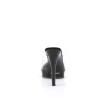 Fabulicious GLORY-501 Transparent Black Mules Women