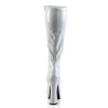 Pleaser ELECTRA-2000Z White Patent Chunky 70s Abba Boots