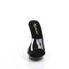 Fabulicious LIP-101 Transparent Black Mules Women