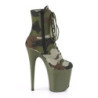 Pleaser FLAMINGO-1020CAMO Green Camouflage Fabric Sale