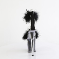 Pleaser FLAMINGO-824F Black Exotic Pole Dance High Heels