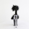 Pleaser FLAMINGO-824F Black Exotic Pole Dance High Heels
