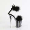 Pleaser FLAMINGO-824F Black Exotic Pole Dance High Heels