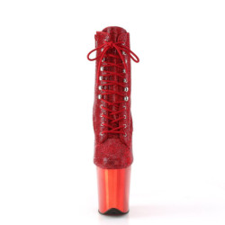 Pleaser FLAMINGO-1020CHRS Red Strass Chrome Sale Women