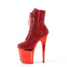 Pleaser FLAMINGO-1020CHRS Red Strass Chrome Sale Women