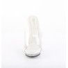 Fabulicious LIP-101CAS Transparent Silver Strass Mules
