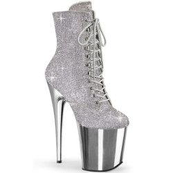 Pleaser FLAMINGO-1020CHRS Ankle Boots
