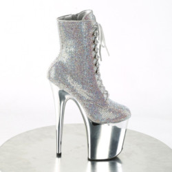 Pleaser FLAMINGO-1020CHRS Silver Strass Chrome Sale
