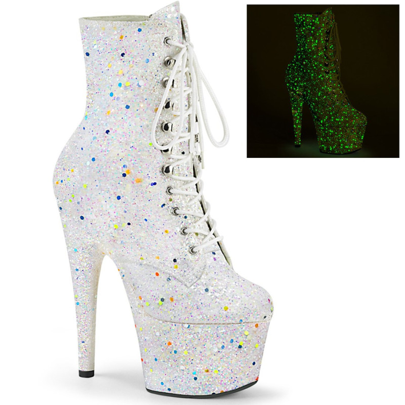 Pleaser ADORE-1020GDLG White Glitter Sale Women Pleaser ADORE-1020GDLG White Glitter Sale Women
