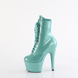 Pleaser ADORE-1020GP Blue Glitter Patent Sale Women Boots