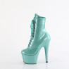 Pleaser ADORE-1020GP Blue Glitter Patent Sale Women Boots