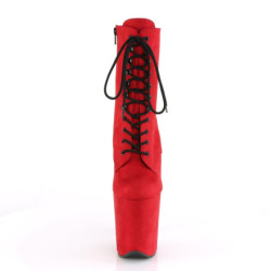 Pleaser FLAMINGO-1020FS Red Vegan Suede Sale Women