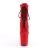 Pleaser FLAMINGO-1020FS Red Vegan Suede Sale Women