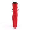 Pleaser FLAMINGO-1020FS Red Vegan Suede Sale Women