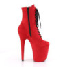 Pleaser FLAMINGO-1020FS Red Vegan Suede Sale Women