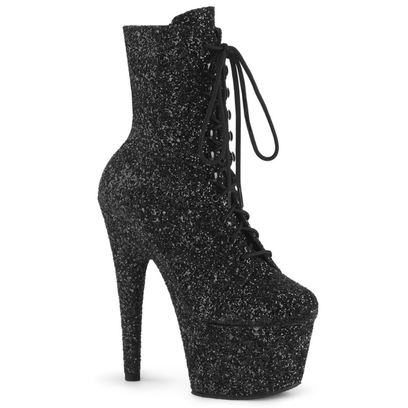 Pleaser ADORE-1020GWR Black Glitter Sale Women Pleaser ADORE-1020GWR Black Glitter Sale Women