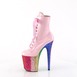 Pleaser FLAMINGO-1020HG Rose Hologram Patent Rainbow