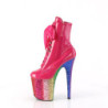 Pleaser FLAMINGO-1020HG Pink Hologram Patent Rainbow