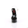 Pleaser EXCITE-608 Transparent Black Sale Women