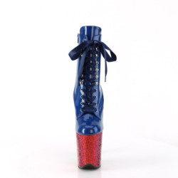 Pleaser FLAMINGO-1020HG Blue Hologram Patent Rainbow
