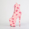Pleaser FLAMINGO-1020KISSES Rose Vegan Leather Sale