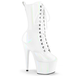 Pleaser ADORE-1040WR-HG White Hologram Patent Sale Women