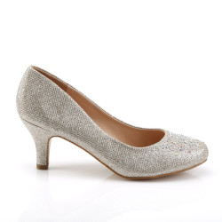 Fabulicious DORIS-06 Nude Glitter Mesh Fabric Sale Women