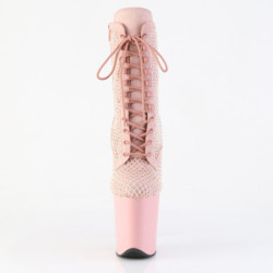 Pleaser FLAMINGO-1020RM Salmon Pink Vegan Suede Strass
