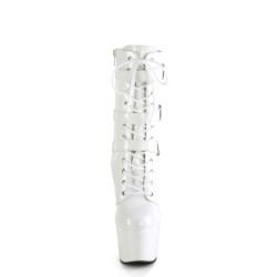 Pleaser ADORE-1043 White Patent Sale Women