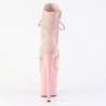 Pleaser FLAMINGO-1020RM Salmon Pink Vegan Suede Strass