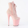 Pleaser FLAMINGO-1020RM Salmon Pink Vegan Suede Strass