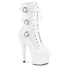 Pleaser ADORE-1043 White Vegan Leather Matching Sale