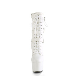 Pleaser ADORE-1043 White Vegan Leather Matching Sale