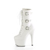 Pleaser ADORE-1043 White Vegan Leather Matching Sale