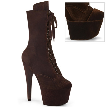 Pleaser ADORE-1045VEL Brown Velvet Sale Women