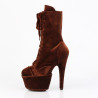Pleaser ADORE-1045VEL Brown Velvet Sale Women