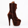 Pleaser ADORE-1045VEL Brown Velvet Sale Women